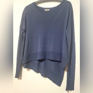 Wilfred Asymmetrical Navy Blue Long Sleeve